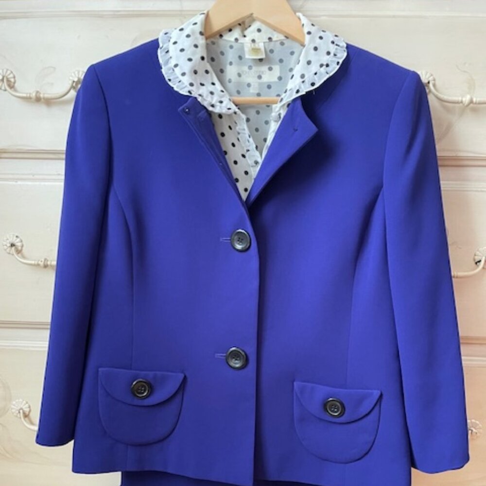 Jones Studio 2 piece purple suit size 8 - Picture 5 of 8